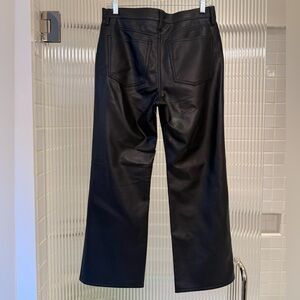 J. Crew Black Leather Pants